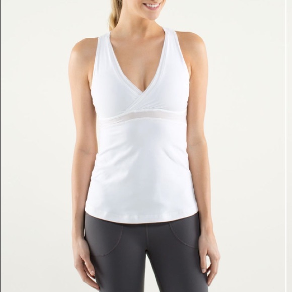 Lululemon Deep V athletic mesh tank - Picture 2 of 3